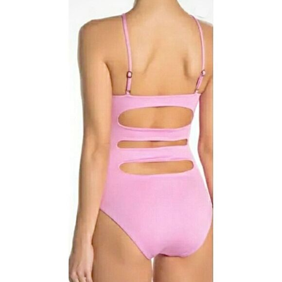 New. BECCA pink one piece. Small. Retails $129 - Picture 3 of 8